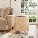 Billie 22 in. W Round Burl Wood Drum End Table by Butler Specialty Company