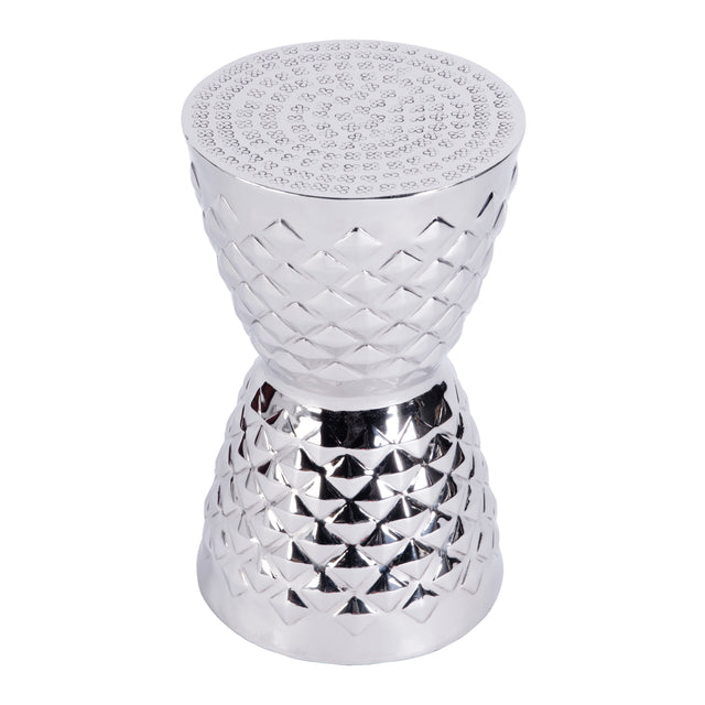 Hudson 11.25 in. W Hourglass Drum Shaped Metal End Table by Butler Specialty Company
