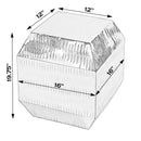 Kessel 16 in. W Square Metal Modern Side Table by Butler Specialty Company