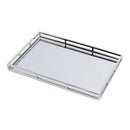 Winona 22 in. W Rectangular Metal and Mirrored Glass Serving Tray by Butler Specialty Company
