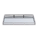 Winona 22 in. W Rectangular Metal and Mirrored Glass Serving Tray by Butler Specialty Company