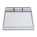 Winona 22 in. W Rectangular Metal and Mirrored Glass Serving Tray by Butler Specialty Company