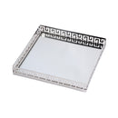Cleo 14 in. W Square Metal and Mirrored Glass Serving Tray by Butler Specialty Company