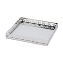 Cleo 14 in. W Square Metal and Mirrored Glass Serving Tray by Butler Specialty Company
