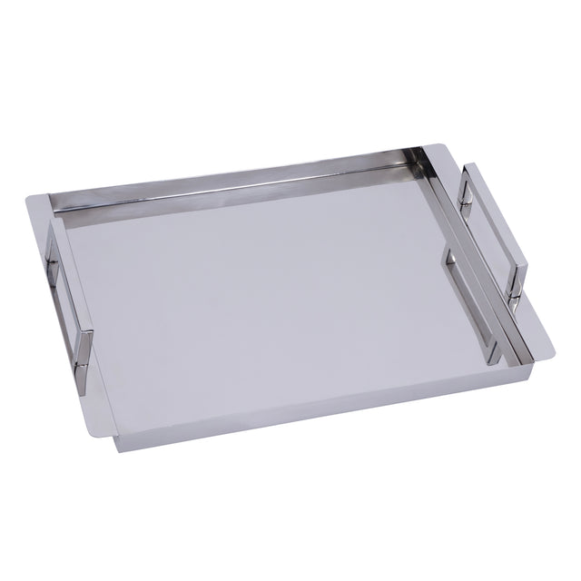 Eva 17.75 in. W Rectangle Metal Serving Tray with Handles by Butler Specialty Company