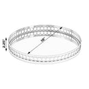 Geneva 18 in. W Round Metal and Mirrored Glass Serving Tray by Butler Specialty Company