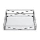 Cosgrove 21 in. W Rectangle Metal and Mirrored Glass Serving Tray by Butler Specialty Company