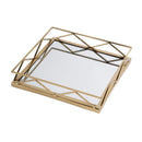 Lydon 16 in. W Square Metal and Mirrored Glass Serving Tray by Butler Specialty Company