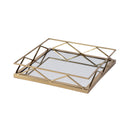 Lydon 16 in. W Square Metal and Mirrored Glass Serving Tray by Butler Specialty Company