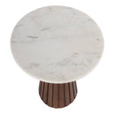 Dara 14 in. W Round Marble Top Side Table by Butler Specialty Company