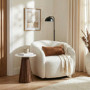 Dara 14 in. W Round Marble Top Side Table by Butler Specialty Company