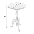 Tia 18 in. W Round Wood Pedestal Side Table by Butler Specialty Company
