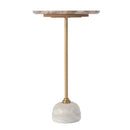 Zion 16 in. W Round Marble and Iron Side Table by Butler Specialty Company