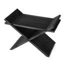 Lucan 15.5 in. Seat Height  Iron X-Base Slatted Stool by Butler Specialty Company