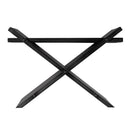 Lucan 15.5 in. Seat Height  Iron X-Base Slatted Stool by Butler Specialty Company