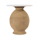 Shea 19 in. W Round Marble and Rope End Table by Butler Specialty Company