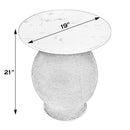 Shea 19 in. W Round Marble and Rope End Table by Butler Specialty Company