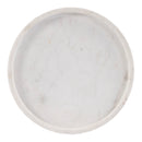 Berlin 10 in. W Round Marble and Iron Side Table by Butler Specialty Company