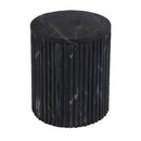 Sylvester 15 in. W Round Marble and Wood Side Table by Butler Specialty Company