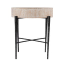 Akemi 24.5 in. W Round Wood and Iron Side Table by Butler Specialty Company