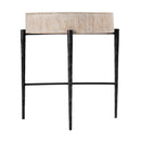 Akemi 24.5 in. W Round Wood and Iron Side Table by Butler Specialty Company