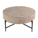 Akemi 38.5 in. W Round Wood and Iron Coffee Table by Butler Specialty Company