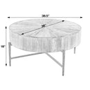 Akemi 38.5 in. W Round Wood and Iron Coffee Table by Butler Specialty Company