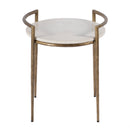 Madlyn 19 in. W Round Marble and Iron Side Table by Butler Specialty Company