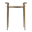 Madlyn 19 in. W Round Marble and Iron Side Table by Butler Specialty Company