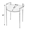 Madlyn 19 in. W Round Marble and Iron Side Table by Butler Specialty Company