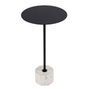 Garrett 13.75 in. W Round Iron and Marble Side Table by Butler Specialty Company
