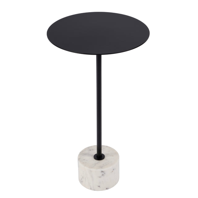 Garrett 13.75 in. W Round Iron and Marble Side Table by Butler Specialty Company