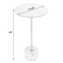 Garrett 13.75 in. W Round Iron and Marble Side Table by Butler Specialty Company