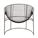 Artemis 30 in. W Oval Iron Basket Accent Chair by Butler Specialty Company