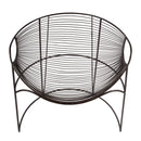 Artemis 30 in. W Oval Iron Basket Accent Chair by Butler Specialty Company