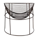 Artemis 30 in. W Oval Iron Basket Accent Chair by Butler Specialty Company