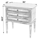 Primrose 30 in. W Rectangular Solid Wood 3 Drawer Chest of Drawers with Finish Distressing by Butler Specialty Company