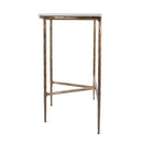 Evelyn 36.5 in. W Demilune Marble and Iron Console Table by Butler Specialty Company