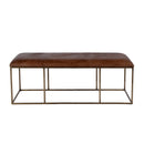 Lloyd 48 in. W Leather and Iron Backless Upholstered Bench by Butler Specialty Company