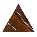 Addis 16.5 in. W Triangular Marble and Iron Pyramid Side Table by Butler Specialty Company
