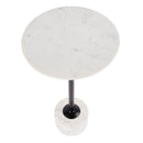 Graham 13 in. W Round Marble and Iron Side Table by Butler Specialty Company