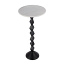 Ada 12 in. W Round Marble and Metal Side Table by Butler Specialty Company