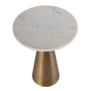 Hallie 15 in. W Round Marble and Metal Side Table by Butler Specialty Company