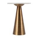 Hallie 15 in. W Round Marble and Metal Side Table by Butler Specialty Company