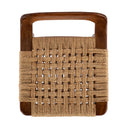 Luna 30 in. Seat Height Wood and Jute Woven Low Back Bar Stool by Butler Specialty Company