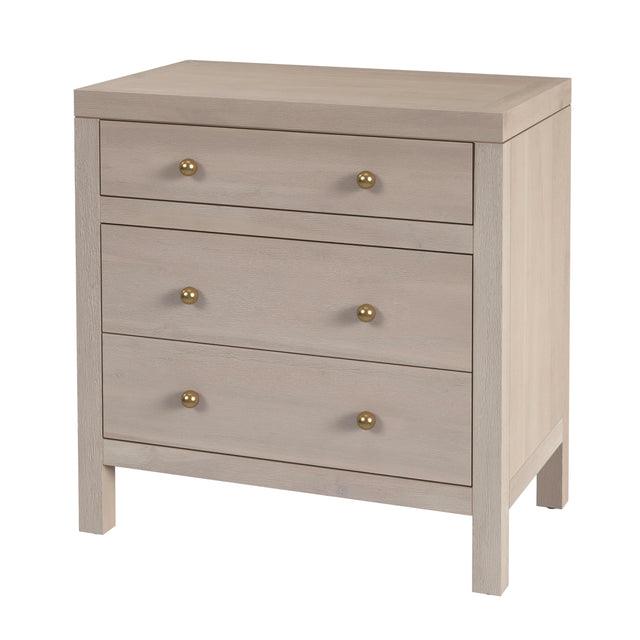 Nora 25 in. W Rectangular Wood 3 Drawer Nightstand by Butler Specialty Company