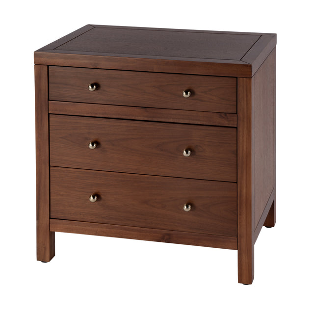 Nora 25 in. W Rectangular Wood 3 Drawer Nightstand by Butler Specialty Company