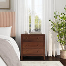 Nora 25 in. W Rectangular Wood 3 Drawer Nightstand by Butler Specialty Company
