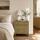 Nora 25 in. W Rectangular Wood 3 Drawer Nightstand by Butler Specialty Company