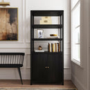 Nora 32 in W. x 72 in. H Wood 3- Tier Etagere Bookcase by Butler Specialty Company